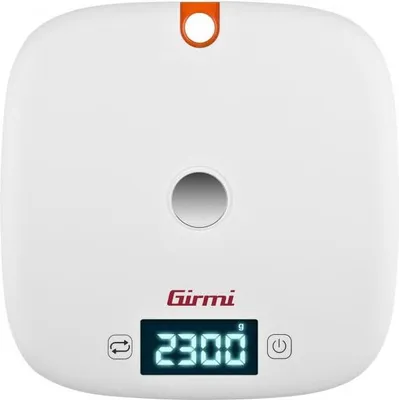 Immagine prodotto di Girmi PS02 Da Tavolo Rotondo Bilancia da Cucina Elettronica Arancione Bianco