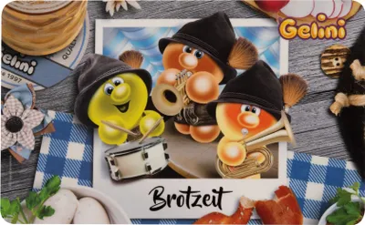 Produktbild von Gelini Brettchen - Brotzeit -  Frühstücksbrettchen Schneidebrettchen aus Resopal