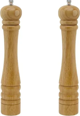 Obrázek produktu pro Sada 2 ručních mlýnků na pepř v barvě dřeva, 32 cm, FM Professional Různé