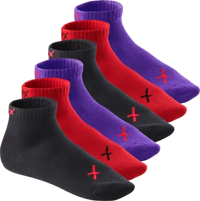 Produktbild von CFLEX Lifestyle Herren & Damen Kurzschaft Socken (6 Paar), Baumwoll Quarter Socken - Iridium Flame 35-38