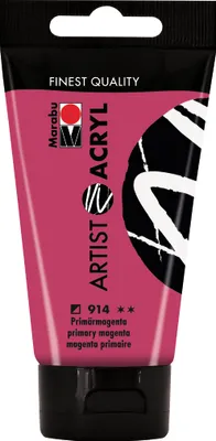 Produktbild von Marabu Acrylfarbe Artist Acryl primärmagenta 914 75 ml