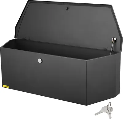 Produktbild von VEVOR Anhänger-Deichselbox, Werkzeugkasten aus Kohlenstoffstahl, 914x305x305 mm, mit Schloss und Schlüsseln, max. 30 kg Traglast