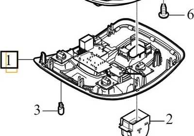 Zdjęcie produktu dla VOLVO S60 V60 XC60 S80 V70 XC70 Lampa podsufitki
