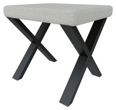 Produktbild von Bank Akiko Metal X -50x44-Inari22-  Stoff|Bänkchen|Eckbankgruppe für Ihrem Esszimmer|Küche|modern|Sitzecke|Essecke