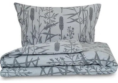 Produktbild von RAKOS Flanell Bettwäsche Set, grau, 140x200 cm Bettbezug, 70x90 cm Kissenbezug, Reißverschluss
