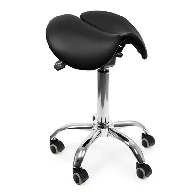 Zdjęcie produktu dla Ergonomiczny regulowany stołek SELLA czarny, nowoczesne siedzisko, regulowana wysokość