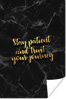 Produktbild von MuchoWow® Poster Zitate - Motivation - Gold - Marmor 40x60 cm - Plakate für die Wand - Poster Babyzimmer