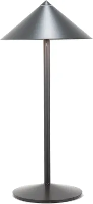 Produktbild von Zafferano Wiederaufladbare LED-Tischleuchte Pina L Schreibtisch - 6 W, IP65, Touch-Dimmer, Magnetkopf, modernes Design für drinnen und draußen - Titan