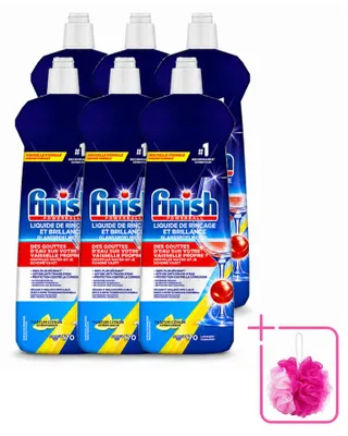 Produktbild von 6 x Finish Glanzspüler Zitrone - 800 ml - Sparpackung - 6 Stücke