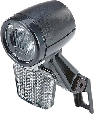 Produktbild von Prophete LED-Scheinwerfer – 40 Lux, für Naben- & Seitendynamo, mit Standlicht & Ein-Ausschalter – Wasserdicht IPX4, integrierter Reflektor