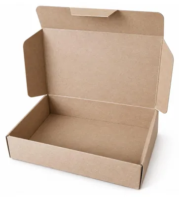 Produktbild von Faltschachtel mit Klappdeckel 11 x 15 x 4 cm, Braun, Kraftkarton - 10er Set