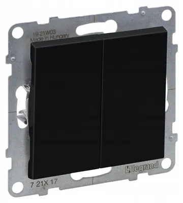 Immagine prodotto di LEGRAND Suno, interruttore a due vie, da incasso, colore nero