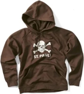 Produktbild von FC St. Pauli - Damen Kapuzenpullover Totenkopf - braun