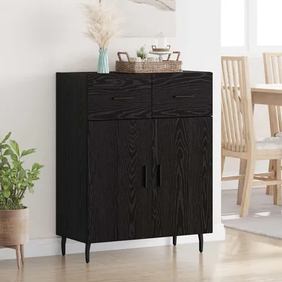 Obrázek produktu pro vidaXL Příborník vzhled černého dubu 69,5 x 34 x 90 cm materiál na bázi dřeva