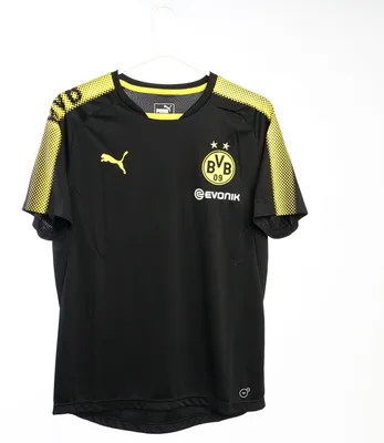 Produktbild von Puma BVB Borussia Dortmund Kinder Trainingsshirt mit Sponsor 17/18 - 751765-02 Größe 176