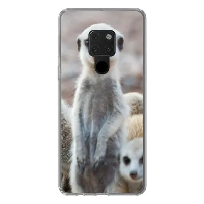 Produktbild von MuchoWow® Handyhülle Schutzhülle Hülle für Huawei P40 Lite Neugierige Erdmännchen Silikon Softcase Handy Hülle - Handy