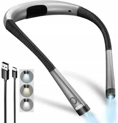 Obrázek produktu pro LED lampa na krk, vhodná pro noční použití, 3 barvy + 5 úrovní jasu