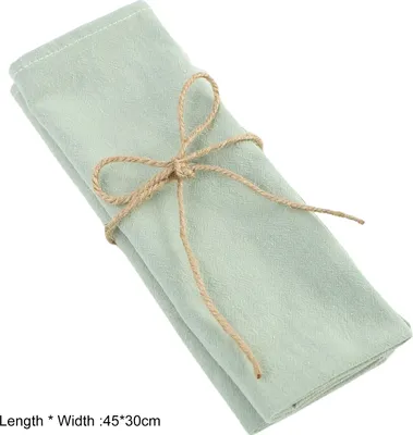 Produktbild von Rustikale Boho-Stoffservietten, weiche Baumwolle, feine Verarbeitung, einfarbig, Weihnachts-, Hochzeits-, Esstisch-Dekorationsservietten