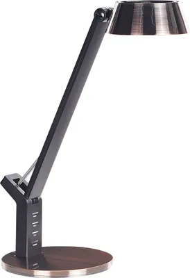 Obrázok produktu pre BELIANI LED stolová lampa medená kovová kancelárska lampa s nastaviteľným ramenom a stmievačom USB port
