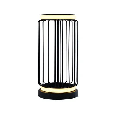Produktbild von Abatjour Zeitgenössische Kreis Aluminium Weiß Silikon Schwarz Led 12W 3000K