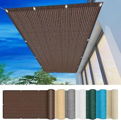 Obrázek produktu pro Zastřešení balkonu – ochrana proti UV záření – 95 % – 105 x 575 cm – hnědá