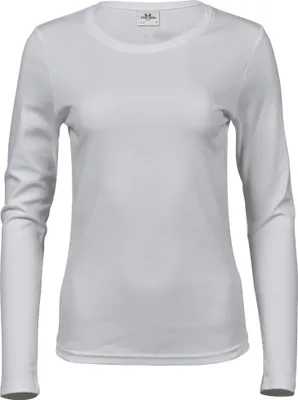 Imagen del producto de Camiseta de manga larga para mujer de la marca Tee Jays, confeccionada con tejido interlock
