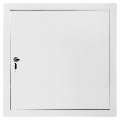 Image de Kobe Trappe de visite métal blanc 30x30 serrure