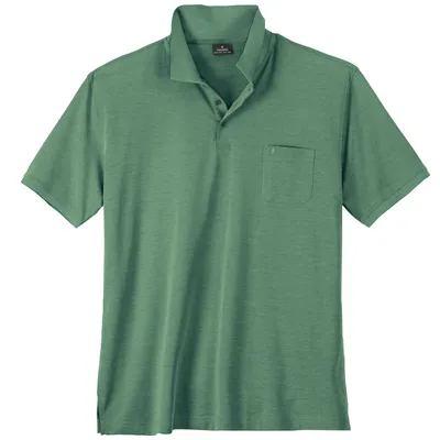 Produktbild von Ragman Softknit Poloshirt XXL schilfgrün melange