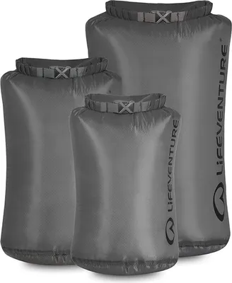 Productafbeelding van Lifeventure Ultralight waterdichte zakken, multipack (5, 10, 25 liter), grijs