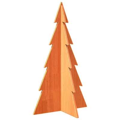 Zdjęcie produktu dla Drewniana choinka do udekorowania, brązowa, 80 cm, sosnowa
