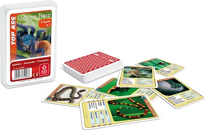 Image de ASS ALTENBURGER 71996 ASS ALTENBURGER TOP ASS Quartett Giftige Tiere Kartenspiel