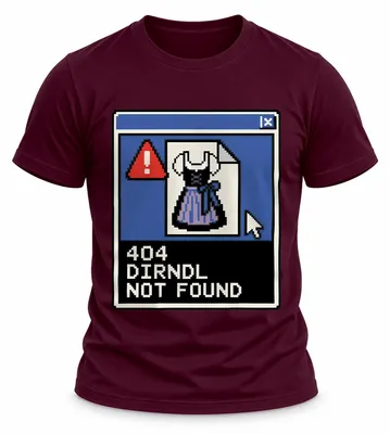 Immagine prodotto di 404: Dirndl non trovato. Abbigliamento tradizionale per l'Oktoberfest. Maglietta con motivo "Wiesn". Pantaloni in pelle da uomo. T-shirt, colore bordeaux, taglia 3XL