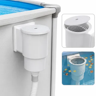 Produktbild von Pool Skimmer Set Oberflächenschäumer mit Filterkorb & Einlassdüse, ABS Pool Zubehör für Aufstellpool & Einbaupool