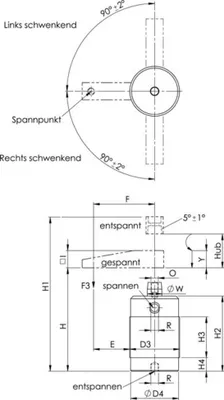 Produktbild von AMF Gabelspanneisen 6315GN mit Nase Nut 26 mm Länge 250 mm