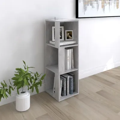 Obrázek produktu pro rohový regál Concrete Grey 33x33x100 cm Dřevěný materiál