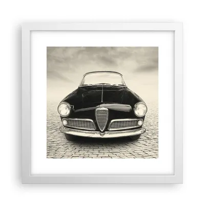 Produktbild von Gerahmtes Poster - Weißer Rahmen - Alpha Romeo Giuletta - 30x30 cm - Wand Bild - Wanddeko - Wandbilder - Kunstposter - Wandposter - Bilderrahmen - Bilder - Kunstdruck - Wandbild - P2WAC30x30-4210