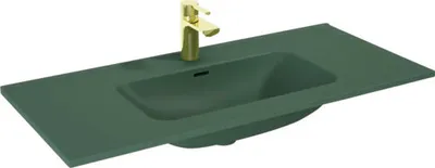 Produktbild von Jungborn Möbelwaschtisch 1010 x 460 mm forrest grün matt