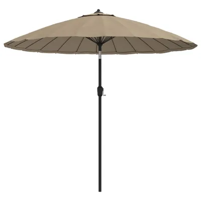Obrázok produktu pre vidaXL Slnečník s hliníkovou tyčou 270 cm Taupe - Slnečníky a tienidlá