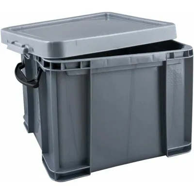 Produktbild von Really Useful Aufbewahrungsbox 35.0 l silber 48.0 x 39.0 31.0 cm