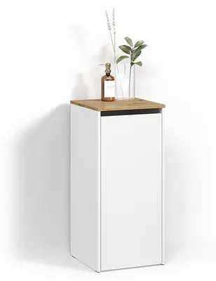 Produktbild von Badschrank Livinity Paolina Weiß/Artisan 40.2 x 88.2 cm mit Wäschkorb, Model 58760
