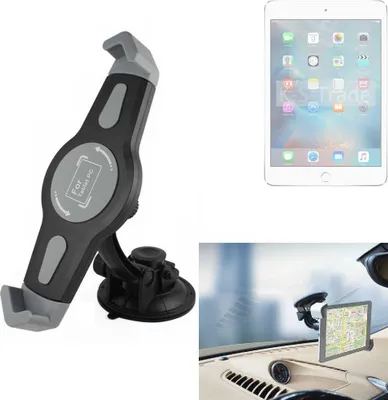 Produktbild von K-S-Trade Scheiben-Halterung für Tablets kompatibel mit Apple iPad mini 4 KFZ Tablet Saugnapf Auto Halterung Windschutzscheibe Holder Halter