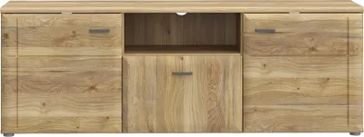 Produktbild von Lowboard >AKINORI< 2 Türen, 1 Schublade, Mauvella Eiche Nachbildung - 149,8x53,7x41,8cm (BxHxT)