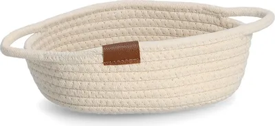 Obrázok produktu pre Úložný košík Zeller, bavlna/polyester, prírodný, cca 22 x 17 x 8,5 cm