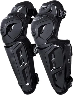 Produktbild von Famanu Knieschützer 2 in 1 - Verstellbare Schutzpolster für Motorrad, Fahrrad und Ski - Schwarz