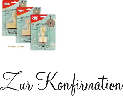 Produktbild von Meyco Holz Stempel "Zur Konfirmation" 60 x 12 mm