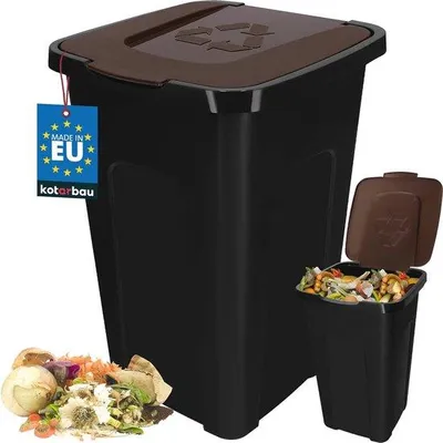 Obrázok produktu pre Kôš Famanu s objemom 50 litrov s výklopným vekom – efektívne triedenie odpadu