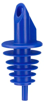 Immagine prodotto di BILLY - versatore in plastica per bottiglie da 0,5 - 1,5 litri - blu - con 5 lamelle