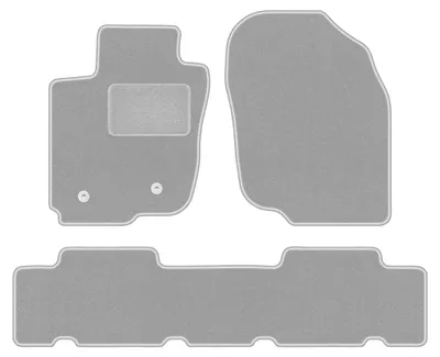 Produktbild von Fußmatten Automatten Velours Grau für Toyota RAV4 III 2006-2013 Set 3-tlg