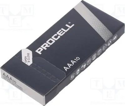 Obrázek produktu pro 1x Baterie: alkalická AAA, R3, 1,5V. Počet baterií: 10. Nabíjecí: ne. Typ: LR03 INDUSTRIAL