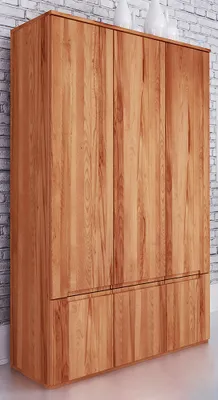 Produktbild von 135 cm breiter Kleiderschrank mit 3 Türen | Farbe: Natur